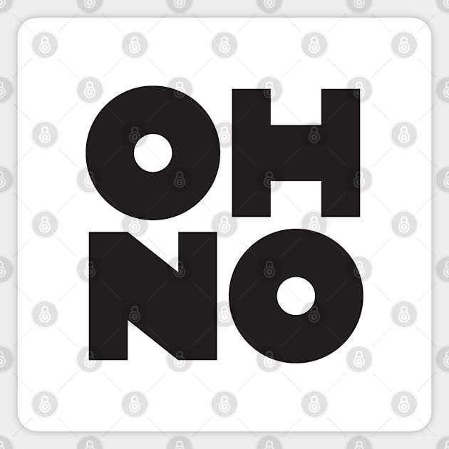 OH NO Geometric Block Sticker by Butter Creative